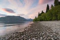 Wakatipu natural water lake with mountain background, South Island New Zealand Royalty Free Stock Photo