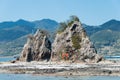 Ojaura Coast in Nachikatsuura, Wakayama, Japan. It is part of the Yoshino-Kumano National Park and Royalty Free Stock Photo