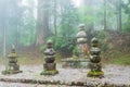 Tomb of Toyotomi Hideyoshi Toyotomi Family at Okunoin Cemetery at Mount Koya in Koya, Wakayama, Royalty Free Stock Photo