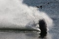 Wake Boarder Spray Royalty Free Stock Photo
