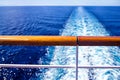 Wake from cruise ship Royalty Free Stock Photo