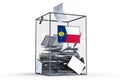 Wake Island - ballot box - election concept