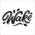 Wake lettering logo