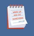 Wake up and do something!