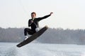 Wakeboard Jump Royalty Free Stock Photo