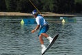 Wakeboarder in jump Royalty Free Stock Photo