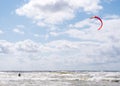 Wakeboarder making tricks on waves Royalty Free Stock Photo