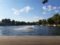 Wakeboarding is an active summer sport