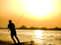 Wakeboarding girl