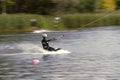 Wakeboarding by the lake