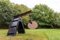 Sculpture in steel by Mark di Suvero in YSP, England.