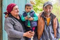 WAKHAN VALLEY, TAJIKISTAN - MAY 22, 2018: Local village people in Wakhan valley, Tajikista Royalty Free Stock Photo