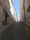 Waking through Lisbon streets Royalty Free Stock Photo