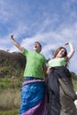 Waking Up Outdoors - Vertical Royalty Free Stock Photo