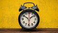 Waking up to old fashioned alarm clock reminder generated by AI Royalty Free Stock Photo