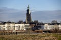Zutphen cityscape skyline with tower