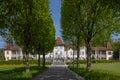 The Waldegg Castle Museum with a French garden in Barock style in front