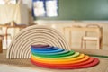 Waldorf rainbow and semicircle toy
