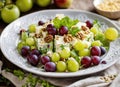 Waldorf salad on a plate