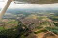 Waldsee in Germany seen from a small plane