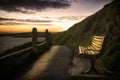 Wales Coastal Path bench