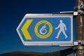 Wales Coastal Path sign Royalty Free Stock Photo