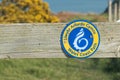 Wales Coastal Path waymarker Royalty Free Stock Photo