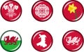 Wales Flat Icon Set