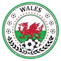 Wales football label / sticker