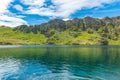 Wales` Hidden Treasure: A Secluded Lake Surrounded by Lush Green Mountains