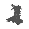 Wales map icon Royalty Free Stock Photo