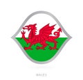 Wales national team flag in style for international basketball competitions