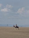 Wales,  Sker beach. Royalty Free Stock Photo