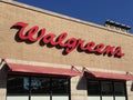 Walgreens Drugstore Logo on Store in Chicago Royalty Free Stock Photo