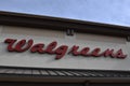 Walgreens sign on building Royalty Free Stock Photo