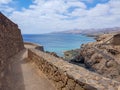 Walk along the Barranco del Quiquere between the coastal towns of Puerro del Carmen and Puerto Calero. Lanzarote, Spain