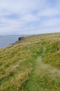 A walk along the cliffs at Hoxa Head, Orkney. Royalty Free Stock Photo
