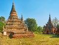 Preserved brick shrines of Daw Gyan Pagoda, Ava