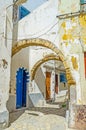 Walk through the arches, Bizerte, Tunisia