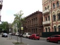 Walk around the city of Kiev view of the old building Royalty Free Stock Photo