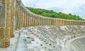 The walk in Aspendos amphitheater