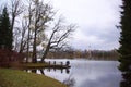 Walk on an autumn morning in the Catherine Park