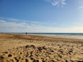 A walk on the bech, golden sand