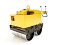 Walk-behind hydraulic double drum vibratory roller