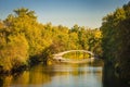 Walk Bridge Over Creek Royalty Free Stock Photo