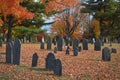 A walk in the cemetery on an autumn day Royalty Free Stock Photo