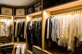 Walk in closet, dressing room Royalty Free Stock Photo