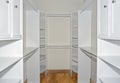 Walk in Closet Organizers Royalty Free Stock Photo