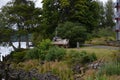 Walk at the Columbia River in the Town of Astora, Oregon