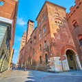 Walk down Via Giovanni Baldesio in Cremona, Italy